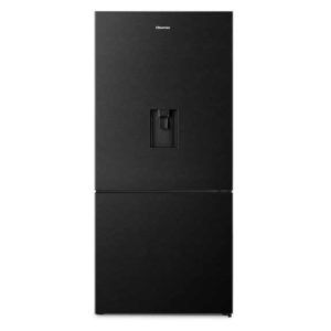 Hisense 482 Litre Pureflat Bottom Mount Refrigerator - Black Steel