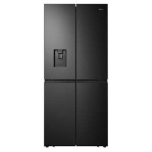 Hisense 454 Litre Pureflat French Door Refrigerator - Black Steel