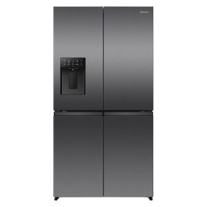 Hisense 640L Quad Door Fridge Freezer with Water Dispenser- Dark Stainless Steel (Pureflex)