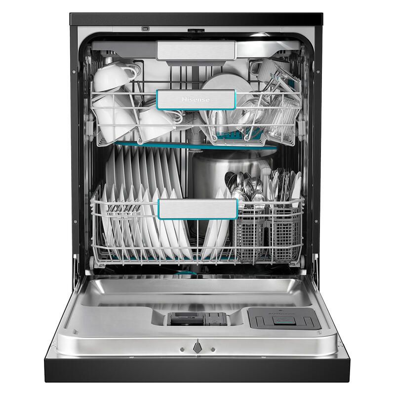 Hisense 60cm Veroshine 16 Place Setting Dishwasher - Black (Series 7) - Image 2