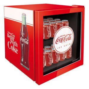 Husky 48 Litre Glass Door Coca Cola Fridge - Red