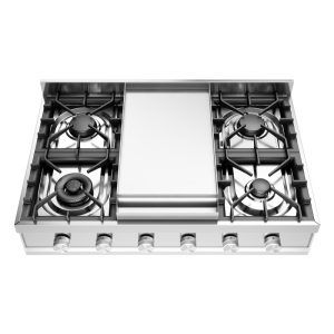 ILVE Professional 6 Burner Cooktop With Teppanyaki
