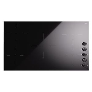 ILVE Professional 5 Zone Induction Cooktop -Blk Glass & Blk Knobs