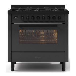 ILVE 6 Burner Proline Upright - Nero Lusso 90CM