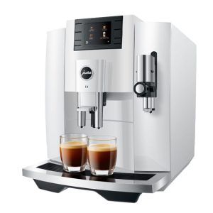 Jura E8 Automatic Coffee Machine - Piano White