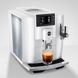 Jura E8 Piano Automatic Coffee Machine - White