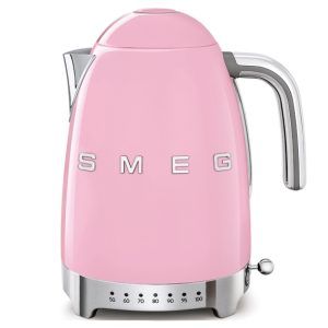 Smeg 1.7 Litre Retro Style Variable Temperature Kettle - Pastel Pink