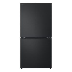 LG 530L Quad Door Fridge Freezer - Matte Black