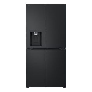 LG 508L Quad Door Fridge Freezer with Ice & Water Dispenser - Matte Black