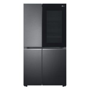 LG 655 Litre Side By Side Refrigerator with Instaview - Matte Black