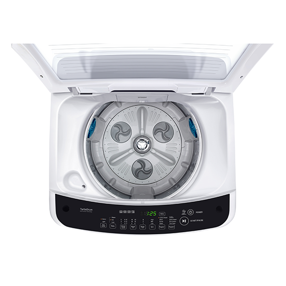 LG 6.5kg Top Load Washer - White/Black Trim - Image 3