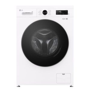 LG 8kg Front Load Washing Machine with Steam - White (Series 1)