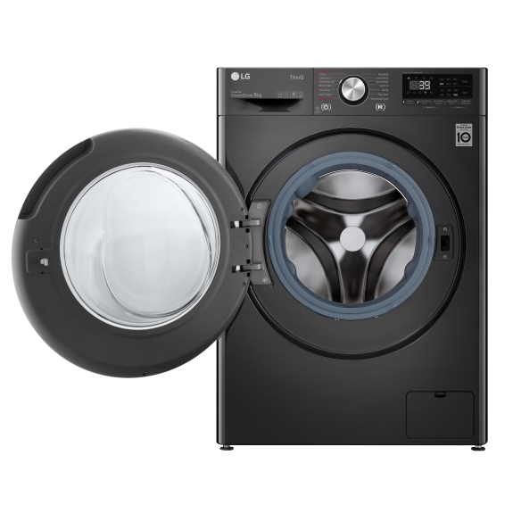 LG 8kg Front Load Washer - Black - Image 2