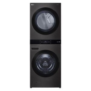LG 19kg + 10kg Smart AI WashTower All-In-One Stacked Washer Dryer Combo - Black