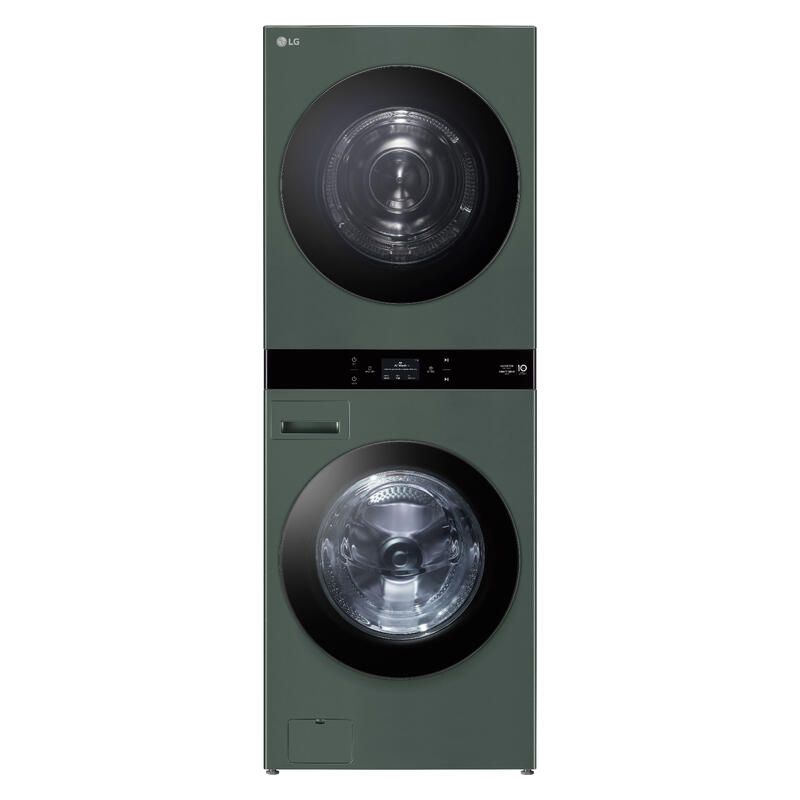 LG Ai Washtower - All-In-One Stacked Washer Dryer Forest Green 19/10KG