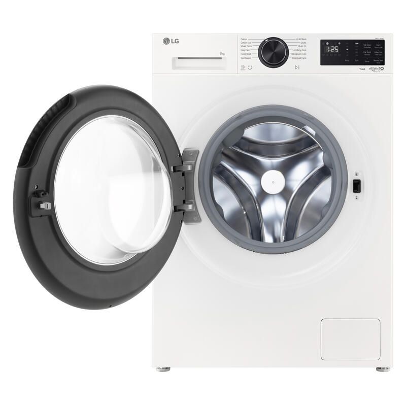 LG 8kg AI Front Load Washing Machine - White (Series 3) - Image 2