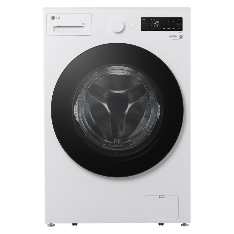 LG Xl Series Ai Front Load Washing Machine In Matte White 14KG