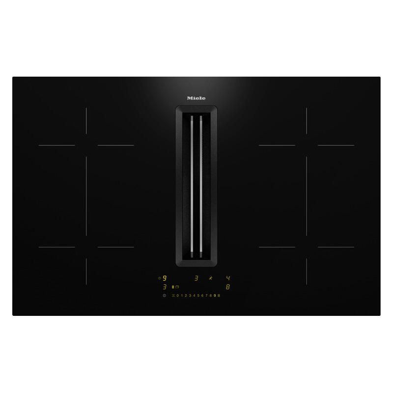 Miele Induction Cooktop with Integrated Extractor - Black