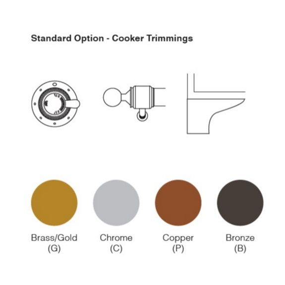 ILVE Nostalgie 90cm 6 Burner Freestanding Cooker - White/Gold Brass - Image 3