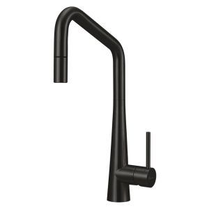 Oliveri Square Goose Neck Pull-Out Lead Free Mixer Tap - Black