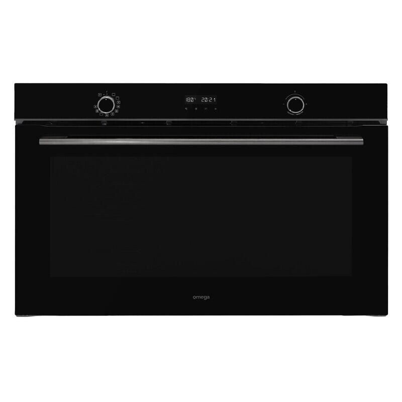 Omega 90cm 11 Function Built-In Electric Oven with Airfry - Black