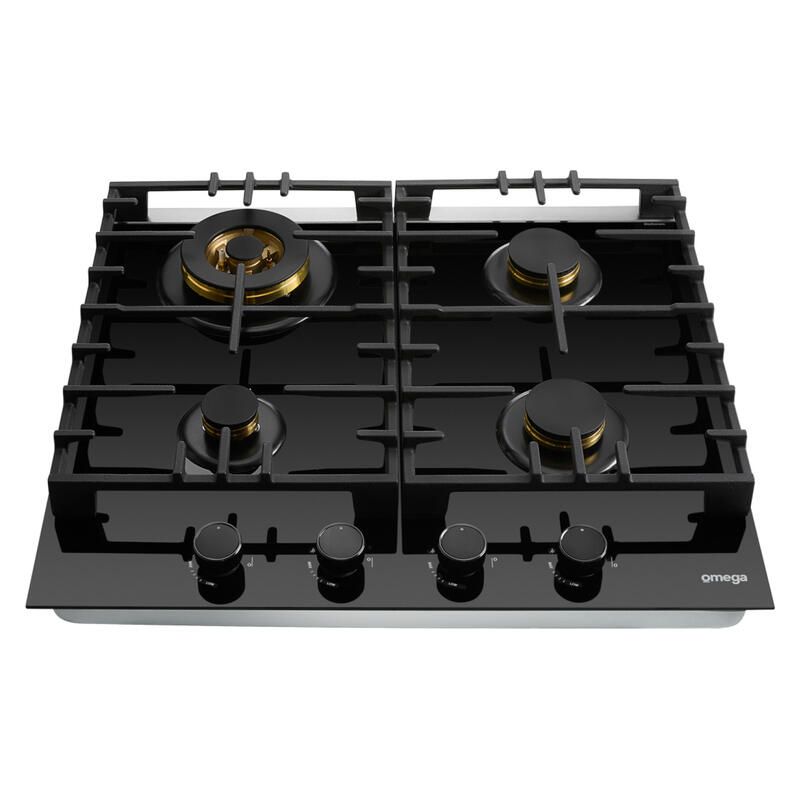 Omega 60cm Gas on Glass Cooktop with Wok Burner - Image 2