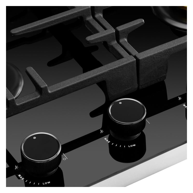 Omega 60cm Gas on Glass Cooktop with Wok Burner - Image 3