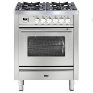 Ilve Professional Plus 70cm 4 Burner Freestanding Cooker - Stainless Steel