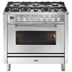 Ilve Professional Plus 90cm Freestanding Cooker - Stainless Steel