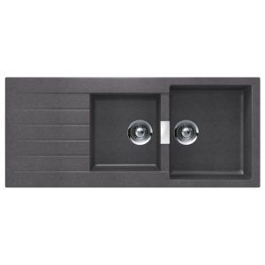 Schock Signus D200 Stone 1 & 3/4 Bowl Sink Rhb