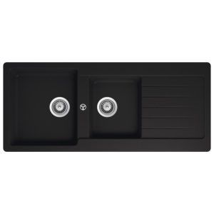 Schock Typos D200 Onyx 1 & 3/4 Bowl Sink Lhb