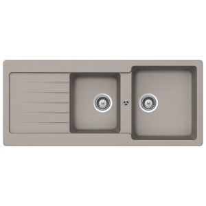Schock Typos D200 Concrete 1 & 3/4 Bowl Sink Rhb