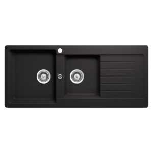 Schock Typos D200 Nero 1 & 3/4 Bowl Sink Lhb