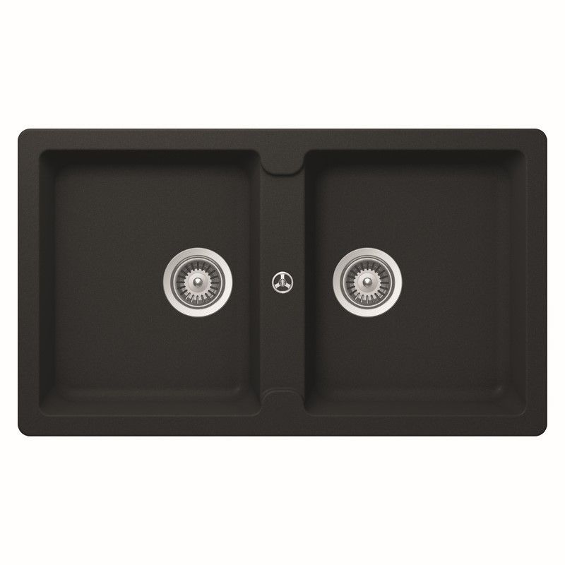 Schock Typos N200 Onyx Double Bowl Sink - No Taphole