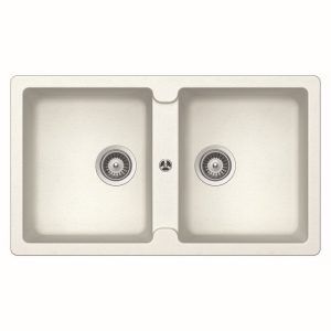 Schock Typos N200 Alpina Double Bowl Sink - No Taphole