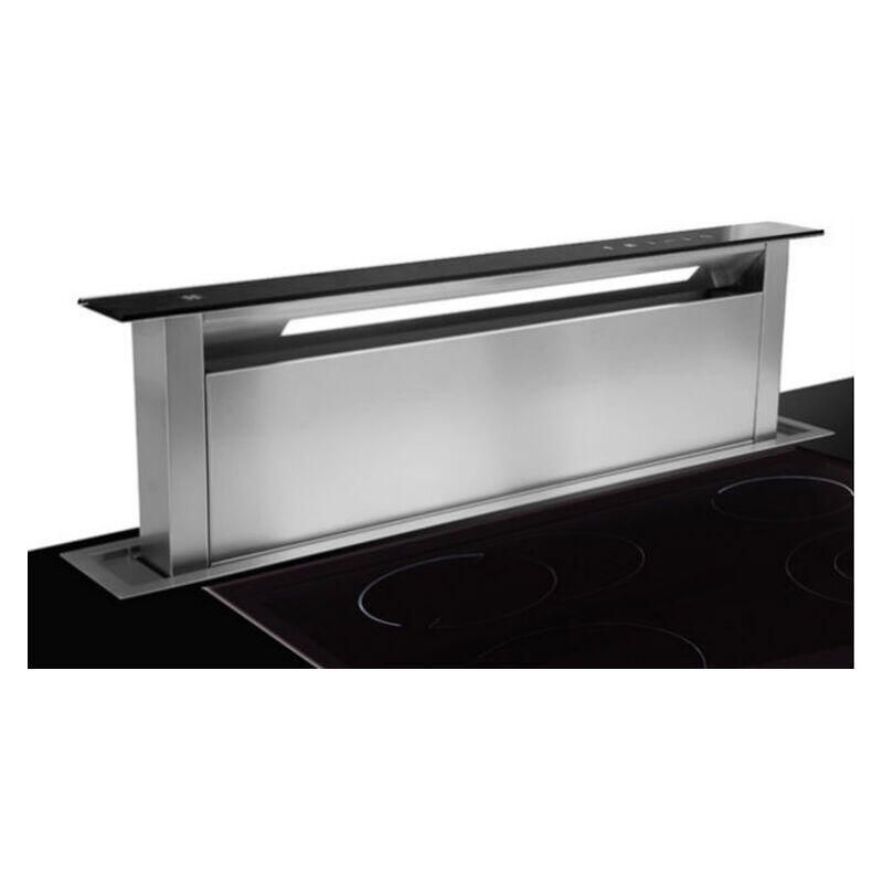 Sirius 118cm Valentina Downdraft Rangehood Black Glass Fascia - Image 2
