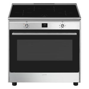 Smeg Classic 90cm Freestanding Induction Cooker - Stainless Steel