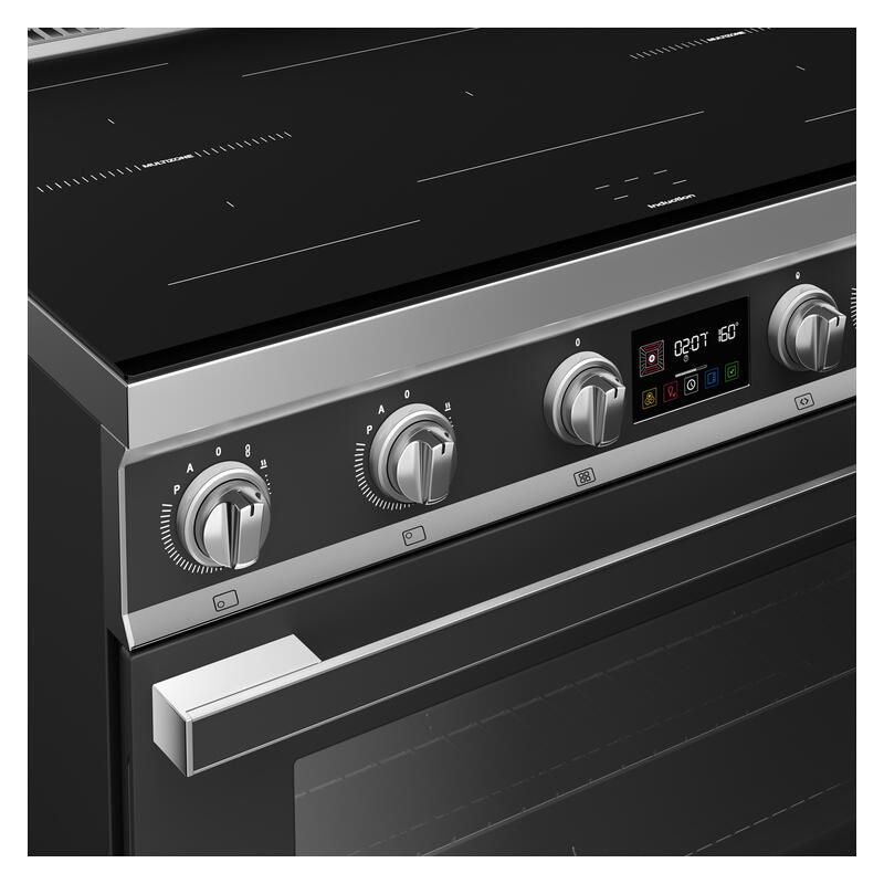 Smeg 90cm Portofino Induction Pyrolytic Freestanding Oven - Anthracite - Image 3