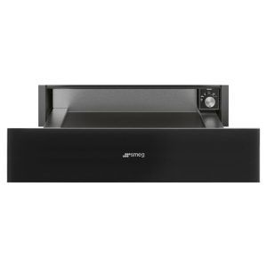 Smeg 15cm Linea Warming Drawer - Midnight Black