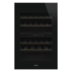 Smeg 40 Bottle Built - In Wine Cooler -  Black