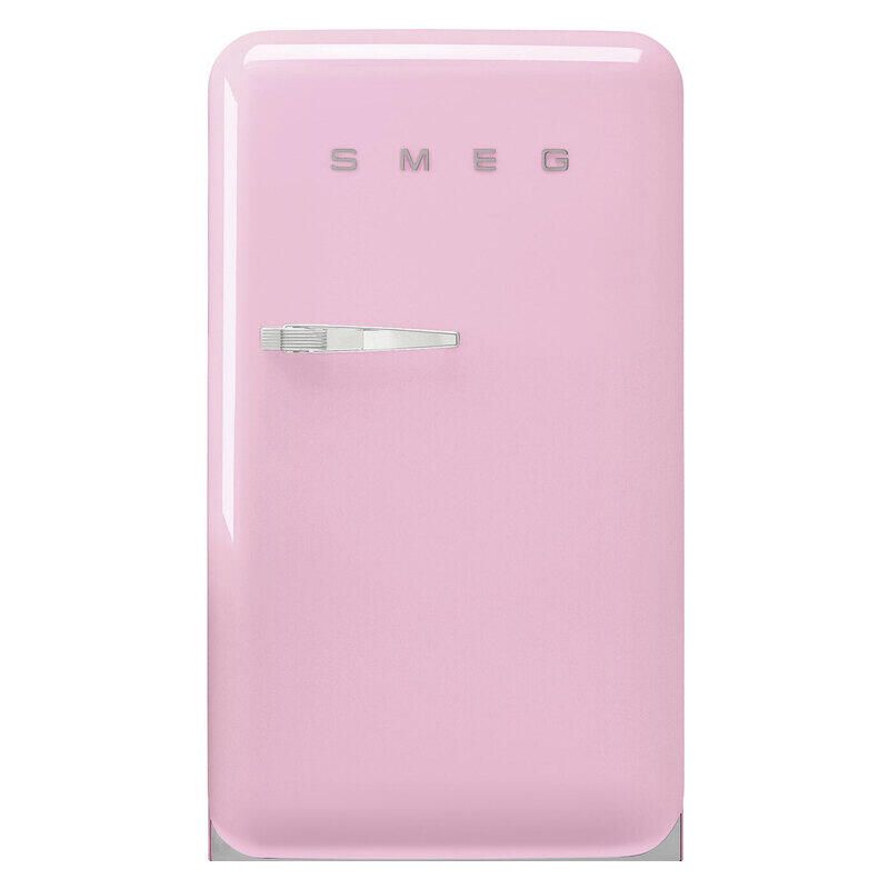Smeg 135L 50's Style Retro Bar Fridge Right Hand Hinge - Pink