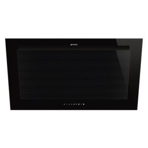 Smeg 90cm Linea Vertical Rangehood - Midnight Black