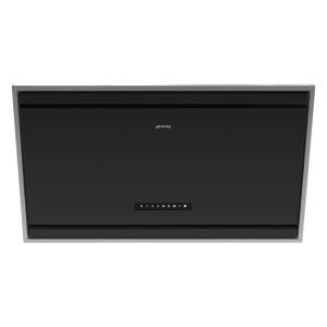 Smeg Classic Angled Wall Mount Rangehood - Matte Black