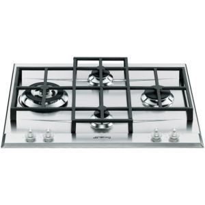 Smeg Linea 60cm 4 Burner Natural Gas Cooktop - Stainless Steel