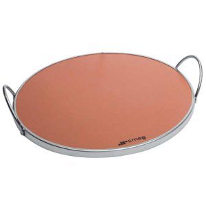 Smeg Round Pizza Stone with Handles