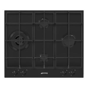 Smeg 60cm Classic FFD 3 Burner+ Wok - Matte Black