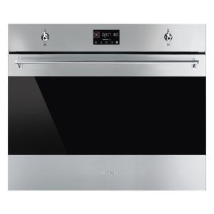 Smeg Pyrolitic 90L Oven With Clock Stainless Steel 70cm