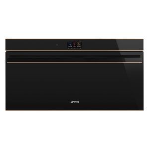 Smeg 90cm Dolce Stil Novo Thermo-Ventilated Oven with Copper Trim - Black