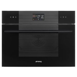 Smeg 45cm Linea Speed Oven - Black