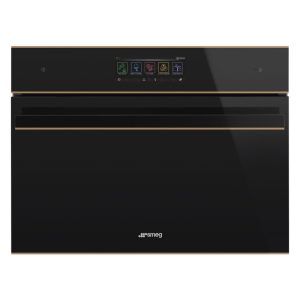 Smeg 45cm Dolce Stil Novo Combination Oven -  Black